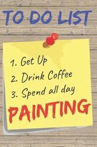 To Do List Painting Blank Lined Journal Notebook