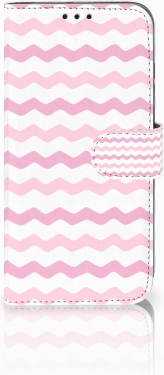 Boekhoesje voor Honor 10 Lite Telefoon Hoesje Waves Roze