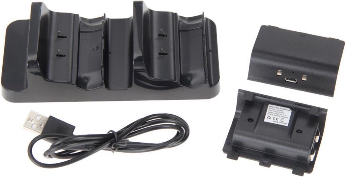 Xbox One Duo Oplaadstation Met 2 x 400 mAh Battery Pack / Batterij