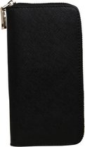 Luxe Leren Portemonnee Purse - dames - heren - Zwart