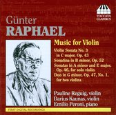 Reguig & Kaunas & Peroni - Günter Raphael Music For violin (CD)