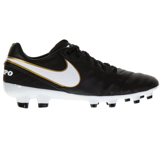 Nike Tiempo Mystic V FG Voetbalschoenen - Maat 43 - Mannen - zwart/wit/goud  | bol.com