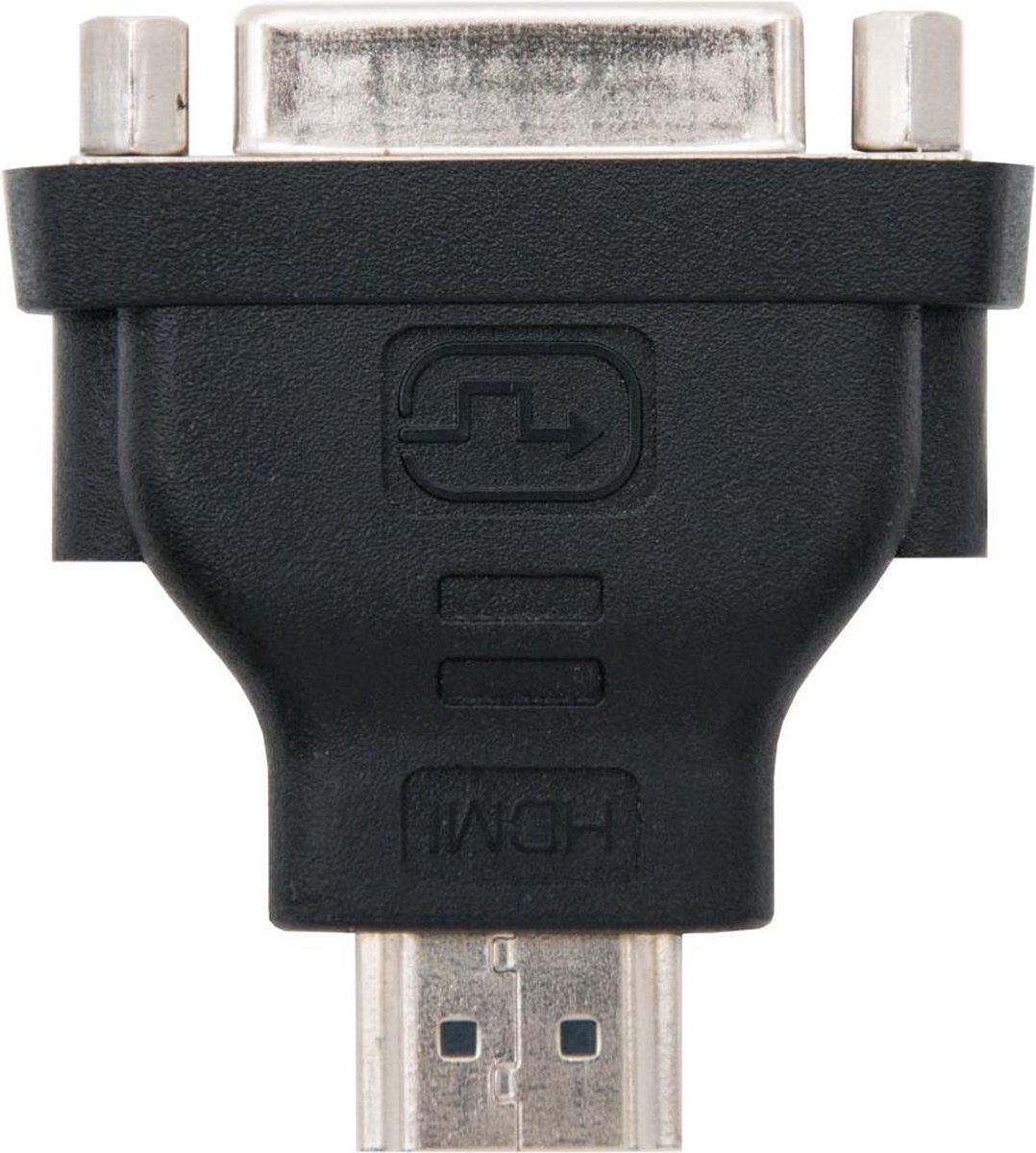 Nanocable 10.15.0701 tussenstuk voor kabels HDMI DVI (24 + 1) Zwart
