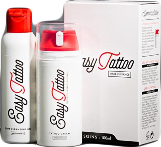 Easy Tattoo verzorging set 100ml anti-bacteriele zeep herstellende creme | bol.com
