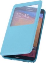 View Case Turquoise Samsung Galaxy S4 I9500 - Book Case Cover Wallet Hoesje