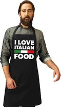 I food Italian food keukenschort dames en heren met Italiaanse vlag - Italie schort