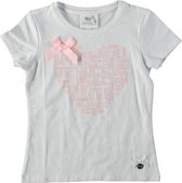 Le Chic Meisjes T-shirt - white - Maat 116