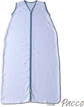 Pacco Hydrofiel Babyslaapzak Zomer - Zonder Mouwen - 110 cm - Blauw