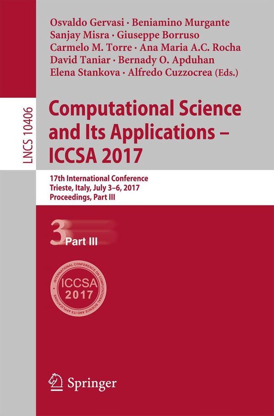Springer Nature Proceedings Computer Science 3 - Computation ... - cover
