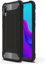 Huawei Y6s / Y6 (2019) silicone TPU hybride zwart hoesje case