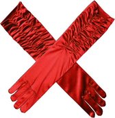 Dames Gala handschoenen Rood