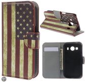 USA vlag agenda wallet hoesje Samsung Galaxy Ace 4 G357FZ