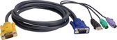 KVM Kabel VGA Male / USB A Male / 2x PS/2-Connector - Aten SPHD15-Y 3.0 m