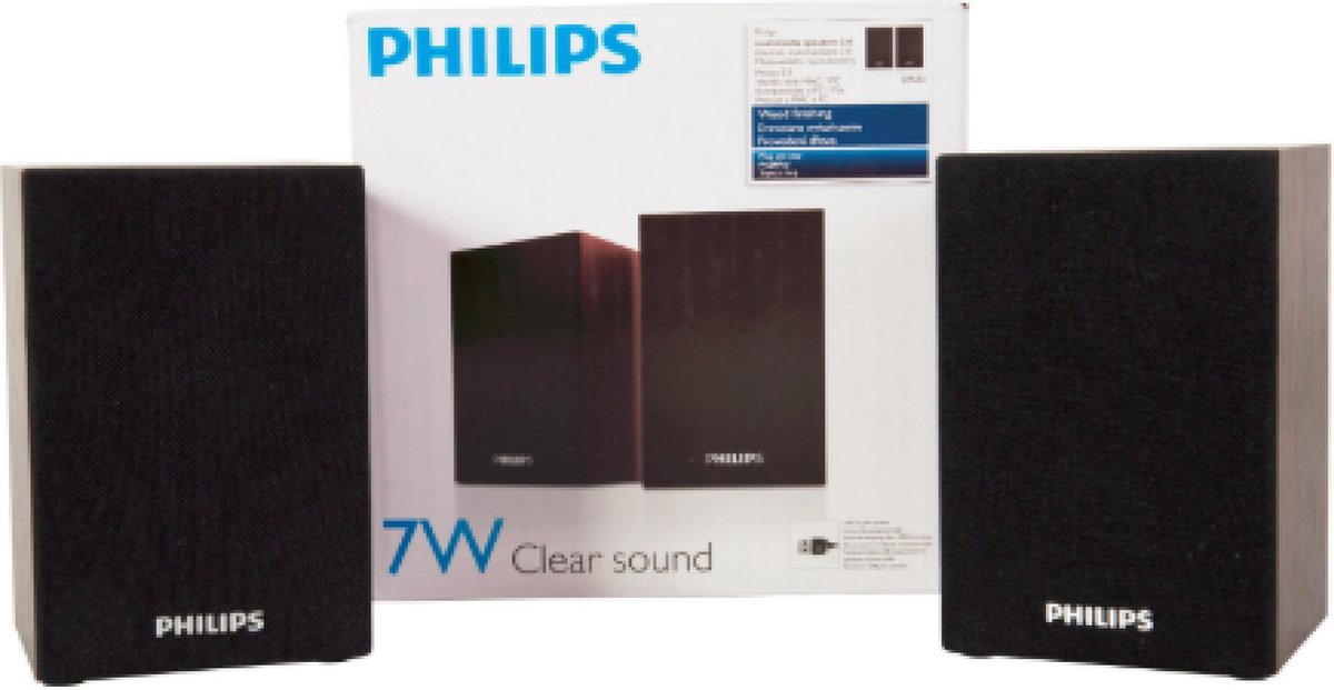Philips USB luidsprekers voor notebooks & Laptops | Philips Speaker Set |  7W | Clear sound | bol.com