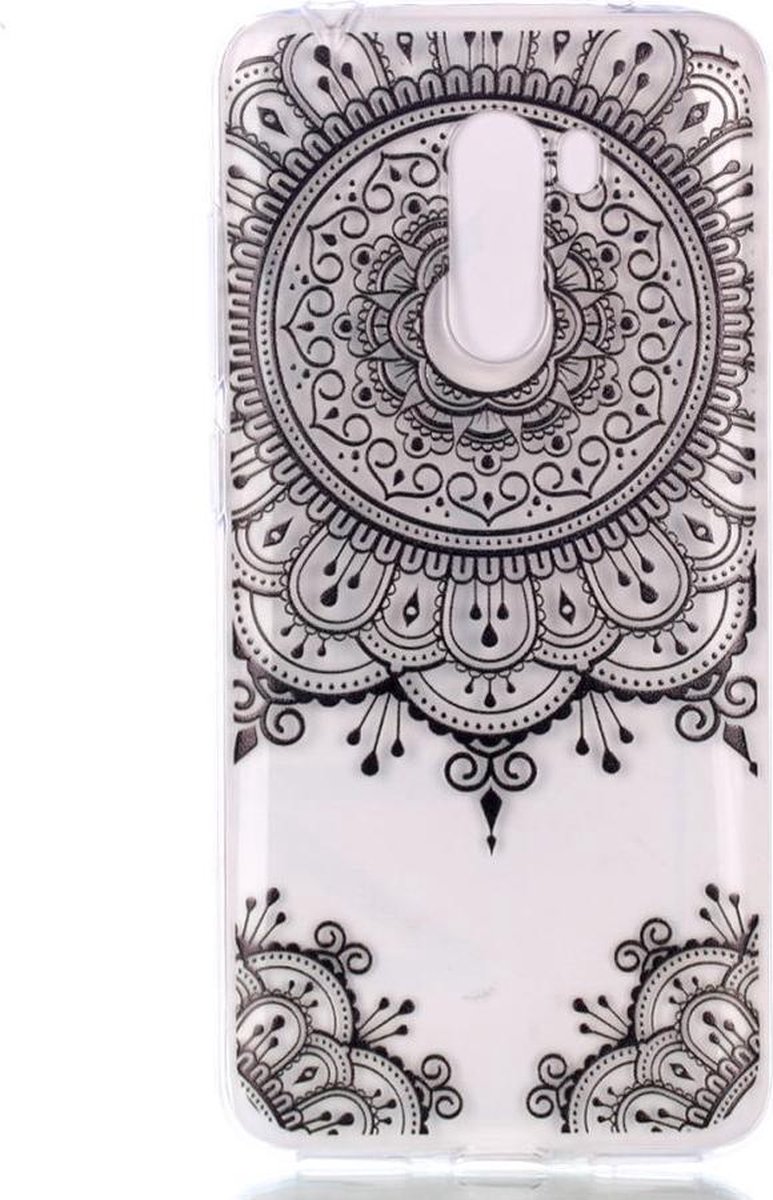 Shop4 - Xiaomi Pocophone F1 Hoesje - Zachte Back Case Mandala Zwart