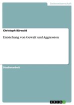Boek cover Entstehung von Gewalt und Aggression van Christoph Bärwald