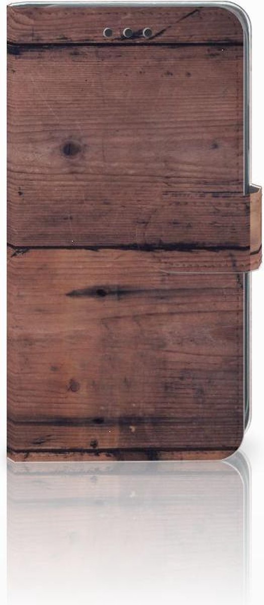 Apple iPhone Xr Book Style Case Old Wood
