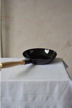 Koekenpan zwart 20 cm - houten handvat
