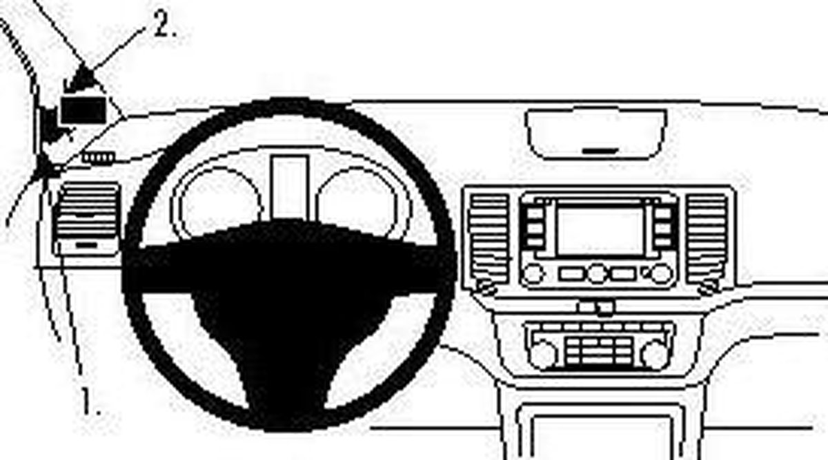 Houder - Brodit ProClip - Seat Alhambra - Volkswagen sharan 2011-2019 Left mount
