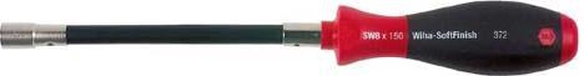 Wiha Schroevendraaier SoftFinish zeskantdopsleutel met flexibele schacht (01437) 6 mm x 150 mm