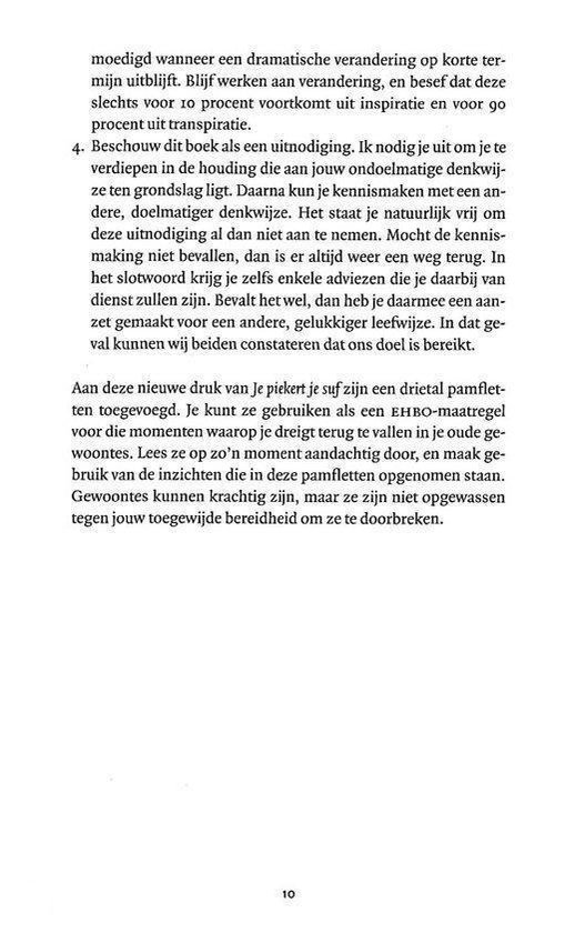 Tekstpagina met informatie over het boek en pamfletten. Pagina 10.