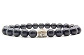 Beaddhism - Armband - Black - Guru - 8 mm - 17 cm