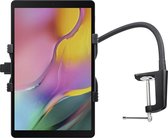 Shop4 - Geschikt voor Samsung Galaxy Tab A 10.1 (2019) Tafelhouder Flexibele Aluminium Nek Tablet houder Zwart