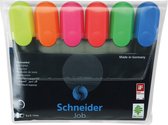 tekstmarker Schneider Job 150 etui a 6 stuks assorti kleuren doos met 30 stuks