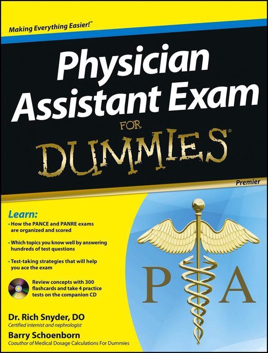 Physician Assistant Exam For Dummies - cover