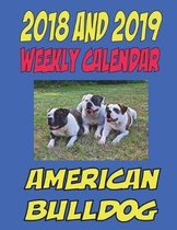 2018 and 2019 Weekly Calendar American Bulldog