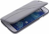 Zwart TPU Book Case Flip Cover Hoesje Lijn Motief Samsung Galaxy Grand 2
