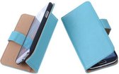 PU Leder Turquoise Hoesje Nokia Lumia 630 Book/Wallet Case/Cover