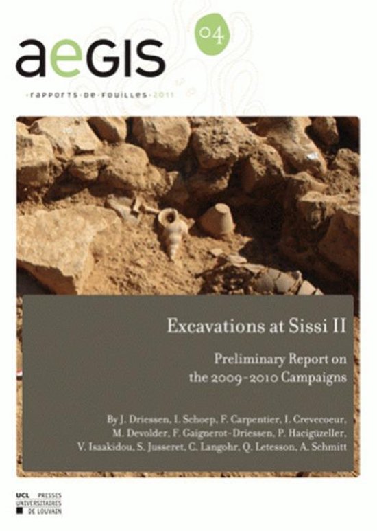 AEGIS - Excavations at Sissi II - cover