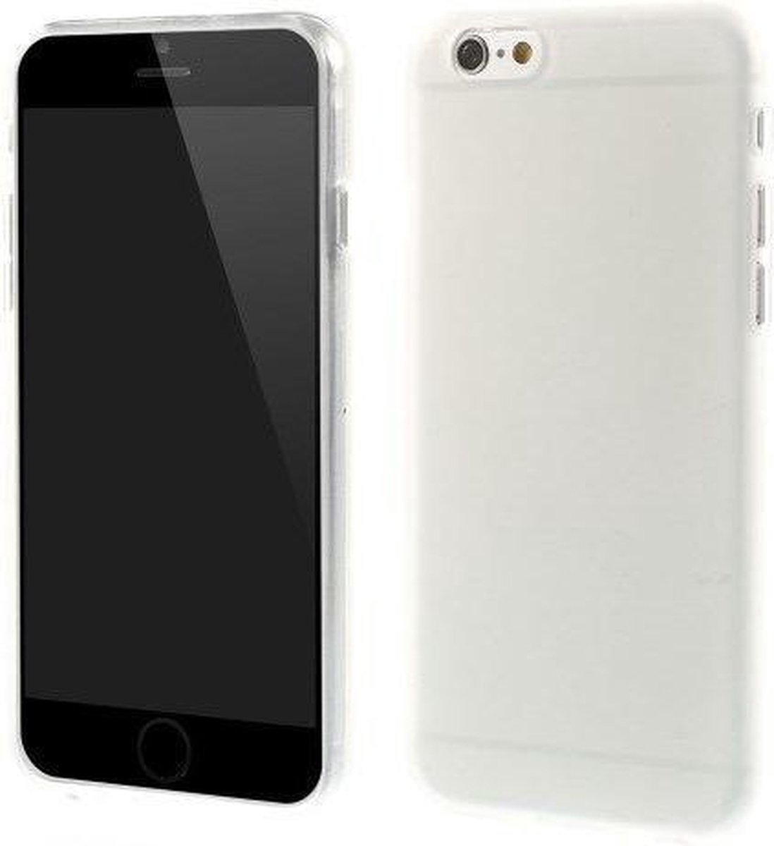 TPU Softcase Anti-vingerafdruk iPhone 6(s) - Transparant