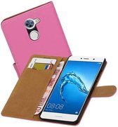 Bookstyle Wallet Case Hoesjes voor Huawei Y7 / Y7 Prime Roze