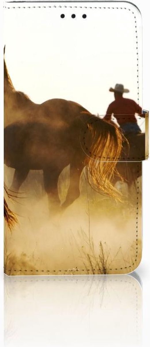 Book Case voor Huawei P30 Lite (2020) Telefoonhoesje met Pasjes Design Cowboy