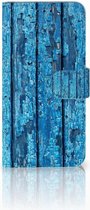 Bookcase Huawei P30 Lite Wood Blue