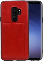 Staand Back Cover 2 Pasjes voor Galaxy S9 Plus Rood