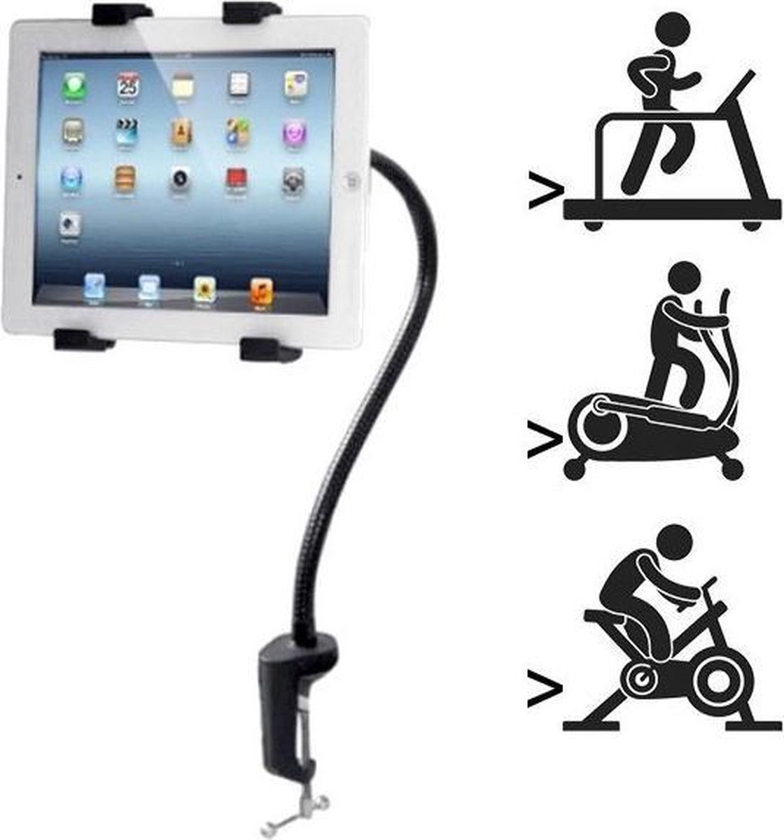 Focus Fitness - Tablet houder (iPad 1, 2, 3, 4 en Android) | bol.com