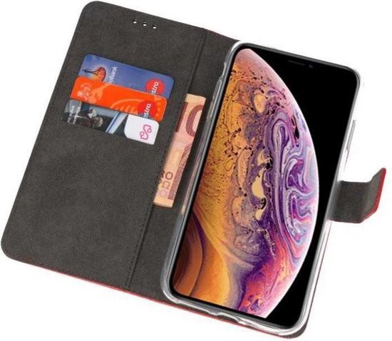 Étuis Portefeuille Coque iPhone XS Max Rouge