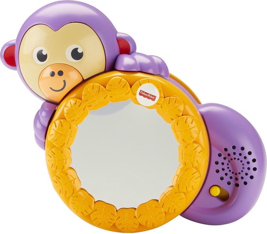 Fisher-Price 1-2-3 kruip en leer aapje met een spiegel | bol.com