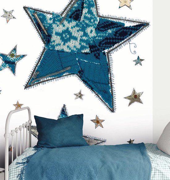 Fotobehang - Sterren - Hanneke de Jager - Blauw - 150x280 cm