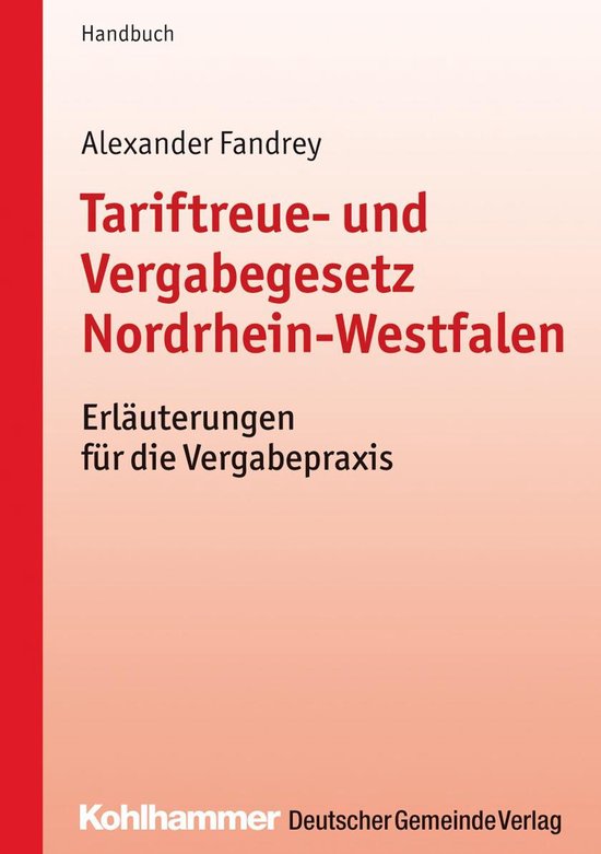 Tariftreue- und Vergabegesetz Nordrhein-Westfalen - cover
