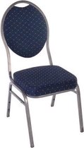 Stapelstoel Stackchair (stoffering: blauw/goud)