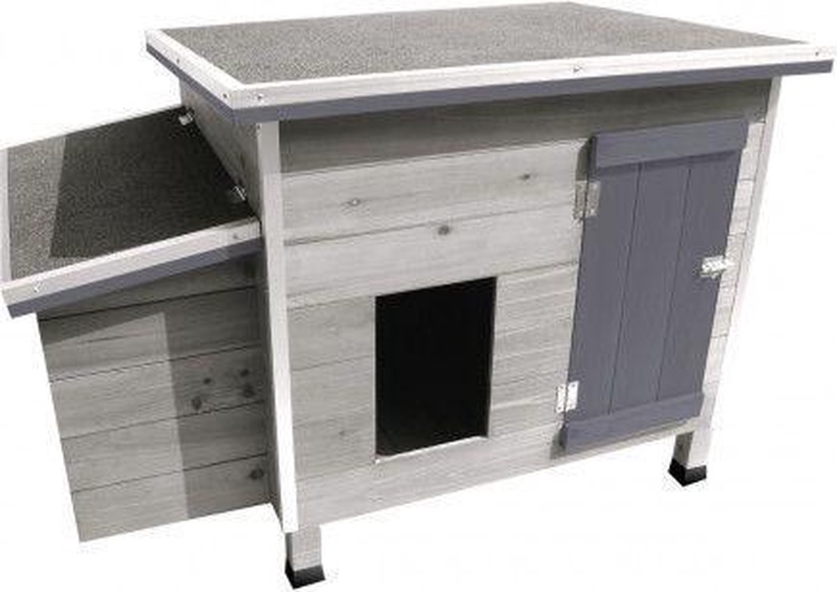 Petstar Kippenhok Billy cottage - 79 x 100 x 64 cm - Grijs