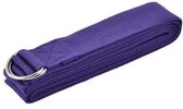 Yoga riem paars - yoga belt purple - 180cm - katoen - cotton