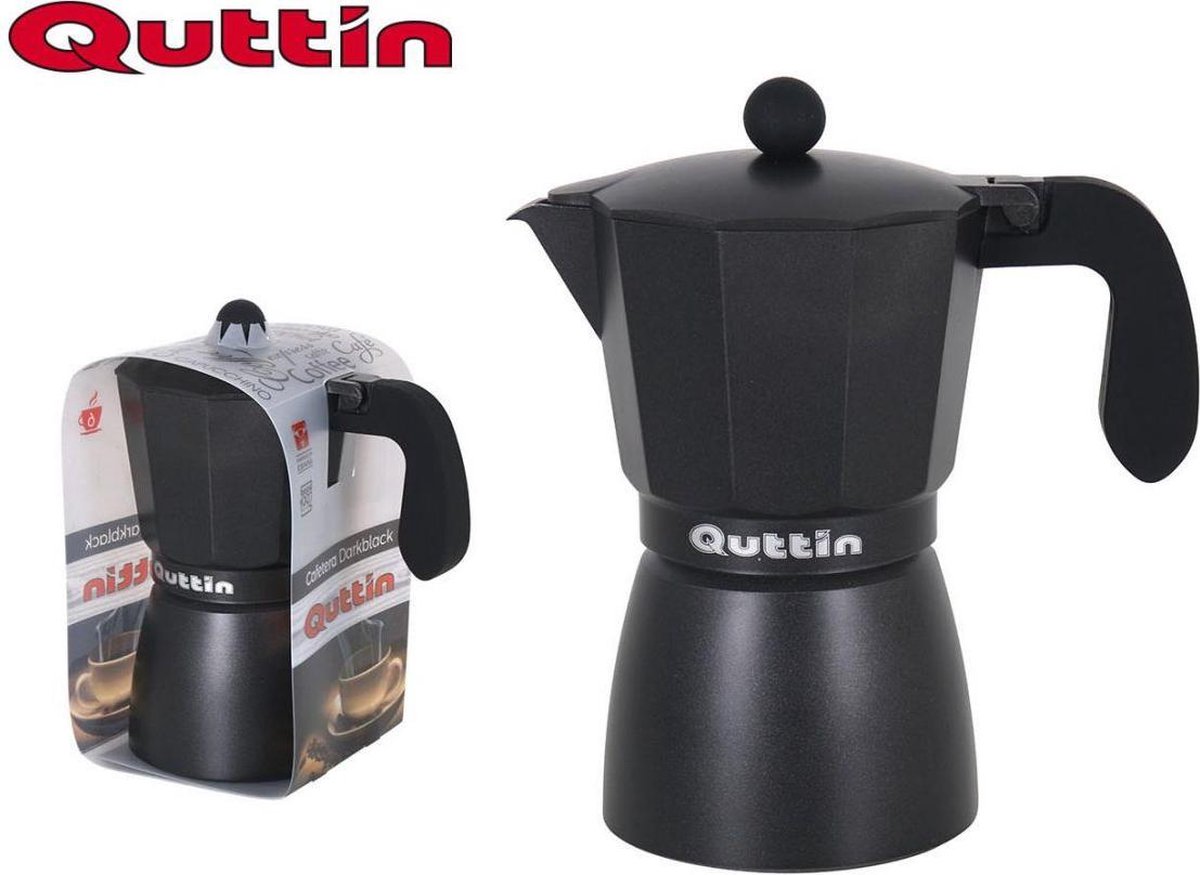 Quttin espresso maker - 6 kopjes - aluminium