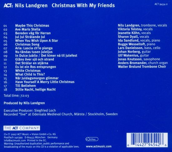Christmas With My Friends, Nils Landgren | CD (album) | Muziek | bol