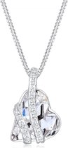 Elli Halsketting Hartje Kristal 925 Sterling zilver