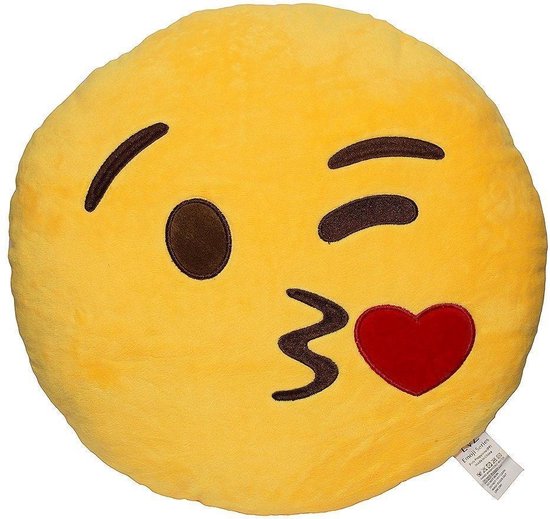 Emoji Emoticon Smiley Kussen-Kus Gooien | bol.com